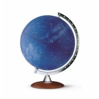 Глобус с подсветкой на деревянной подставке, 30см Stellare Plus, на англ.яз, Tecnodidattica