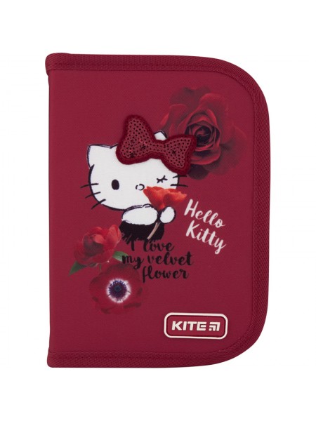 Пенал на 1 отделение Kite Hello Kitty HK20-621-1 (20х13х4см)