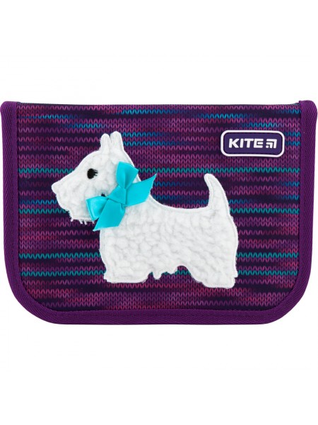 Пенал с наполнением на 1 отделение Kite Cute puppy K20-622H-11 (20х13х4см)