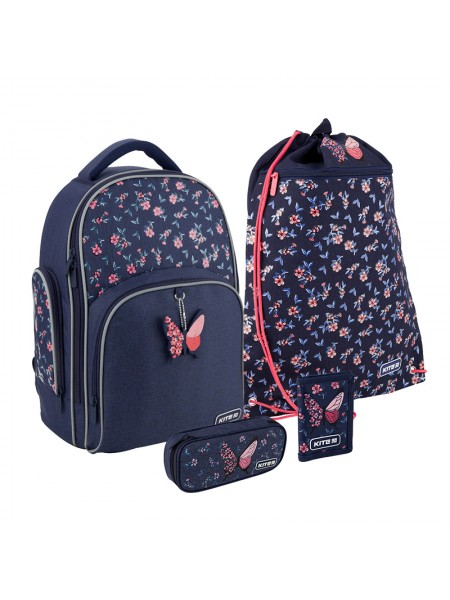 Школьный набор Kite Beauty (ранец K20-706M-3+пенал+сумка для обуви+кошелек)
