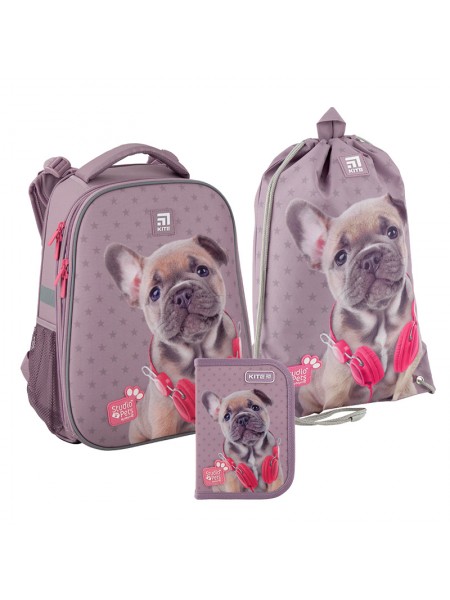 Школьный набор Kite Studio Pets (ранец SP20-531M+пенал+сумка для обуви)