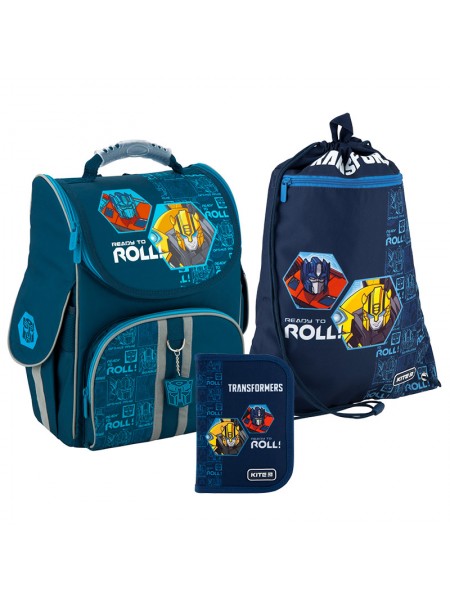 Школьный набор Kite Transformers (ранец TF20-501S-2+пенал+сумка для обуви)