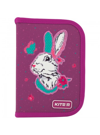 Пенал з наповненням на 1 відділення Kite Bunny K20-622H-5 (20х13х4см)