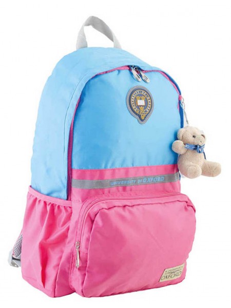 Рюкзак подростковый Yes "OX 311" 45х29х13см голубо-розовый (554076)