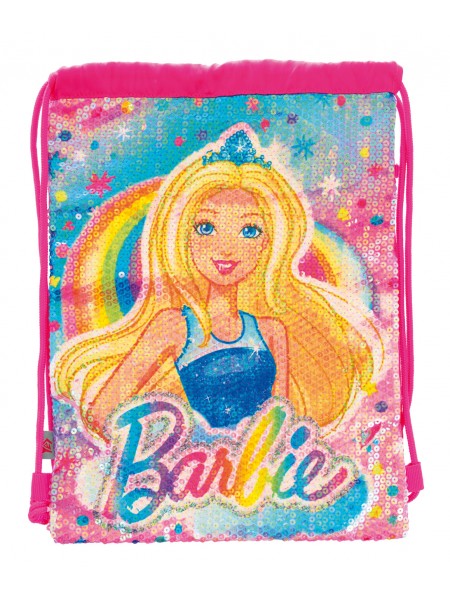 Сумка для обуви с пайетками Yes "Barbie Sequins" DB-11 40х30см (556561)