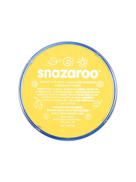 Краска для грима Snazaroo Classic 18 мл, желтый яркий (1118222)