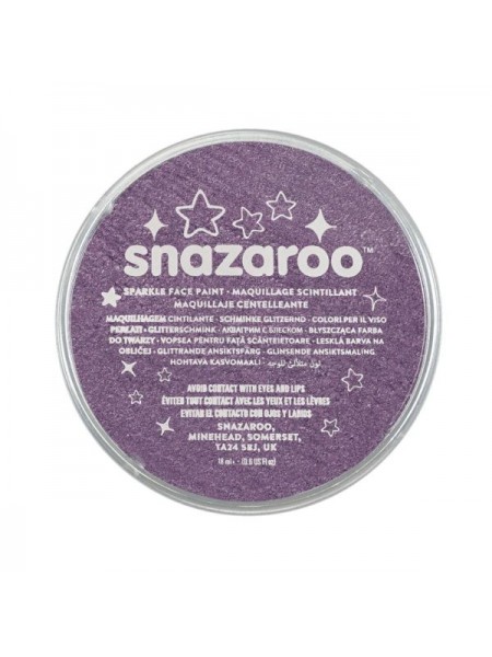 Краска для грима Snazaroo Sparkle 18 мл, фиолетовый (1118871)