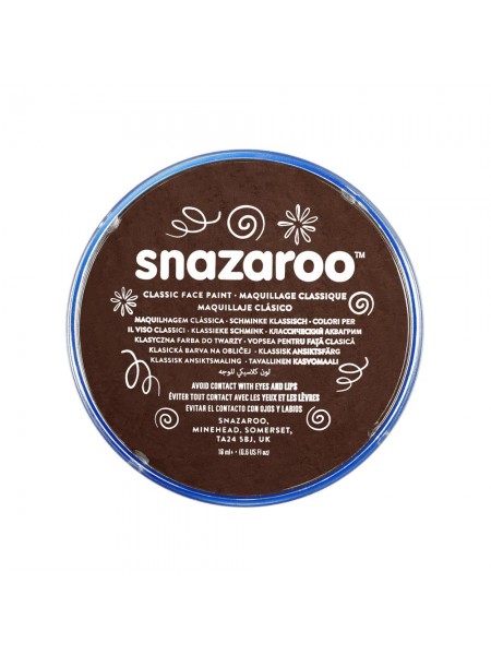 Краска для грима Snazaroo Classic 18 мл, коричневый (1118999)