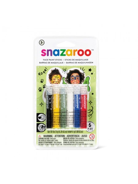 Набор карандашей для грима Snazaroo Unisex 6 цветов (1160600)