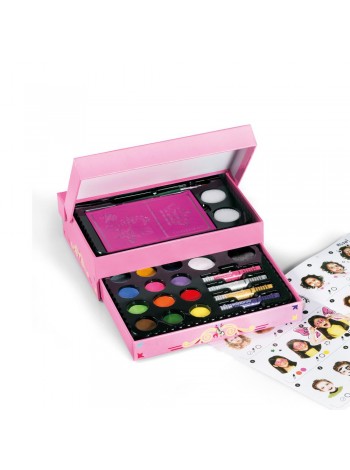 Подарочный набор красок для грима Snazaroo 14цв + 4 карандаша + кисти Gift set girls (1172016)