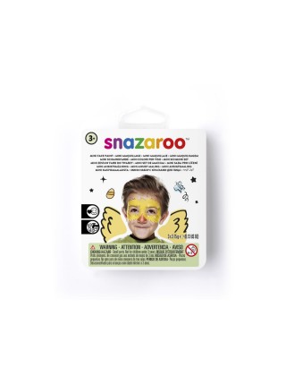 Набор красок для грима Snazaroo 3цв (белый, желтый, красный) + кисть Face Paint Chick (1172083)