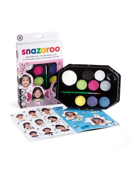 Набор красок для грима Snazaroo 8 цв по 2мл Girls hanging palette kit (1180104)