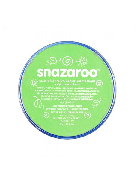 Краска для грима Snazaroo Classic 18 мл, лимонно-зеленый (1118433)