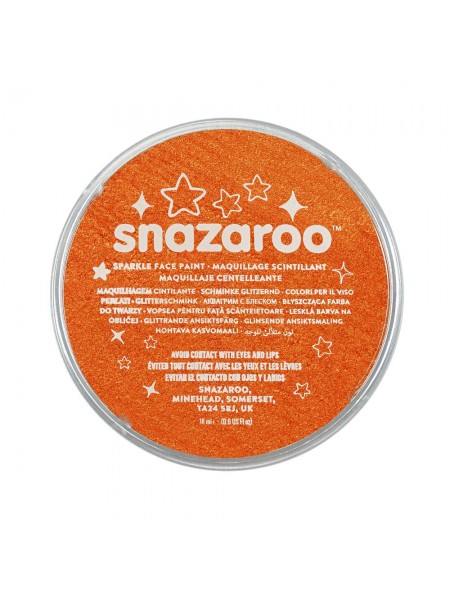 Фарба для гриму Snazaroo Sparkle 18 мл, помаранчевий (1118531)