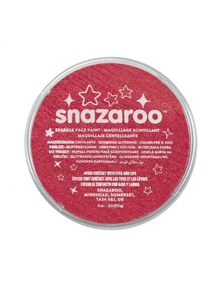 Фарба для гриму Snazaroo Sparkle 18 мл, червоний (1118550)