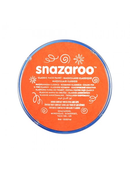 Краска для грима Snazaroo Classic 18 мл, оранжевый (1118553)