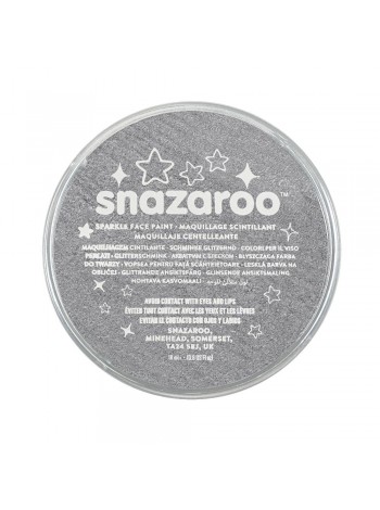 Фарба для гриму Snazaroo Sparkle 18 мл, сірий (1118761)