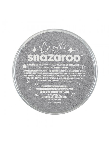 Краска для грима Snazaroo Sparkle 18 мл, серый (1118761)