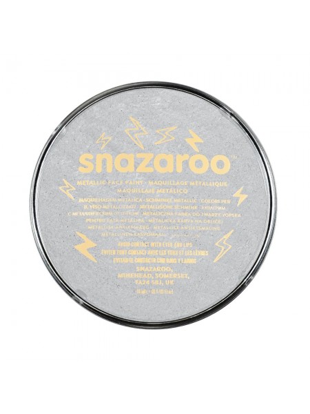 Краска для грима Snazaroo Metallic 18 мл, серебряный (1118766)